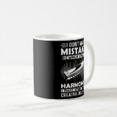 Ik maak geen fouten als ik Harmonica Harmon speel Koffiemok (Voorkant rechts)