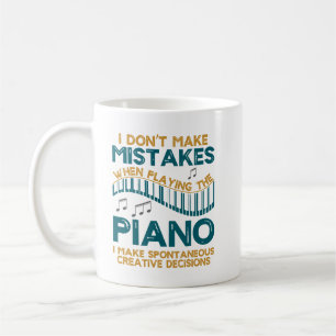 Ik maak geen fouten als ik piano speel koffiemok