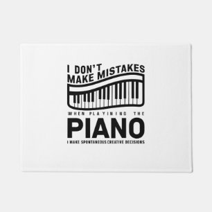 Ik maak geen fouten bij het spelen van de piano deurmat