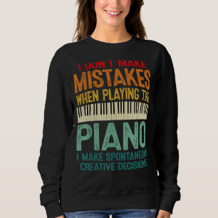 Ik maak geen fouten bij het spelen van de piano pi trui