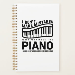 Ik maak geen fouten bij het spelen van de piano planner