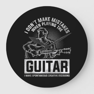 Ik maak geen fouten bij het spelen van gitaar grote klok