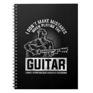 Ik maak geen fouten bij het spelen van gitaar notitieboek