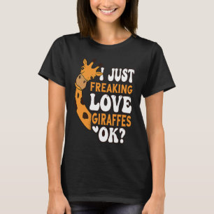 Ik maak gewoon Giraffes voor liefde voor kinderen T-shirt