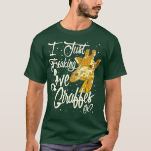 Ik maak gewoon Giraffes vrij T-shirt