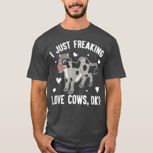 Ik maak gewoon Koeien van de liefde door Farmer Fu T-shirt