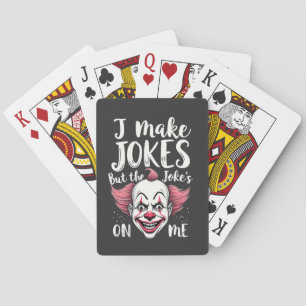 Ik maak grappen, maar de grap is op mij clown komi pokerkaarten