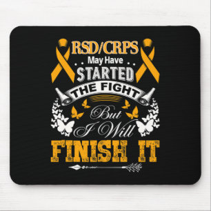 Ik maak het af RSD CRPS Awareness Muismat