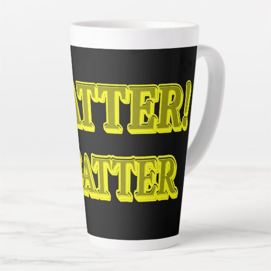 "IK MAAK HET!" Cute Expression Design. Bestel nu Latte Mok (Rechterhoek)