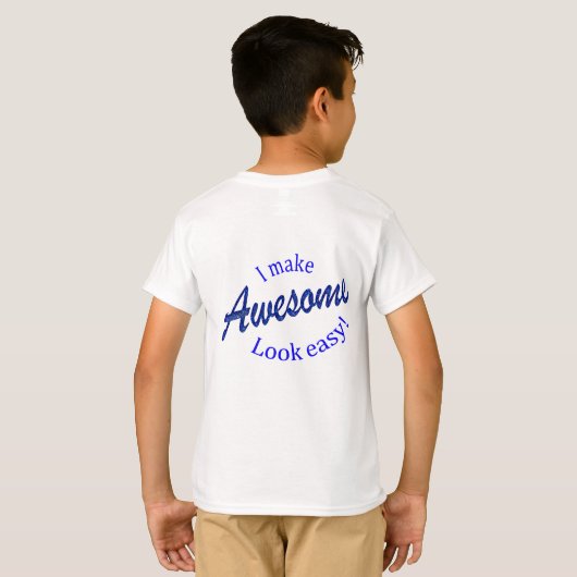 Ik maak het er makkelijk uit t-shirt (Achterkant volledig)