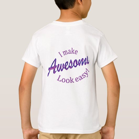 Ik maak het er makkelijk uit t-shirt (Achterkant)