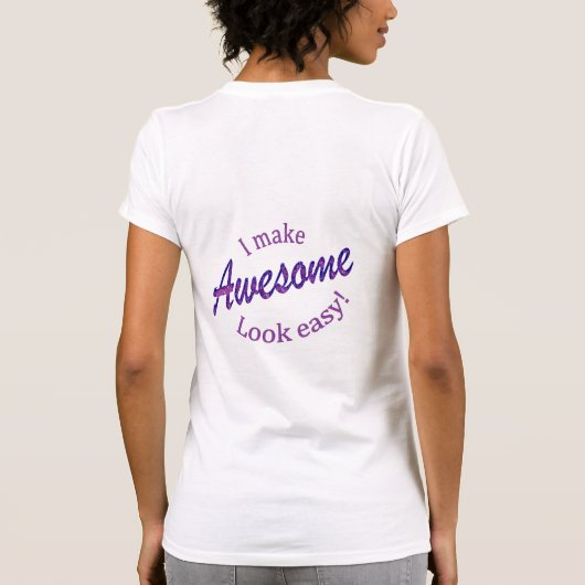 Ik maak het er makkelijk uit t-shirt (Achterkant)