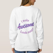 Ik maak het er makkelijk uit trui (Achterkant)