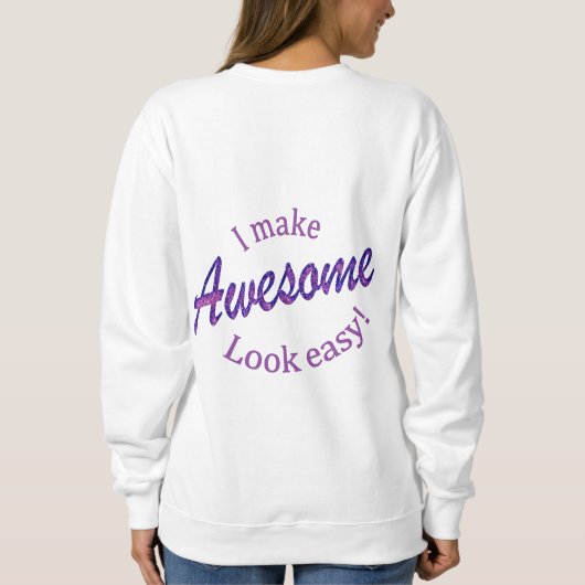 Ik maak het er makkelijk uit trui (Achterkant)