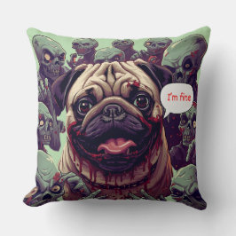 "Ik maak het goed!" Halloween honden T-shirt ontwe Kussen