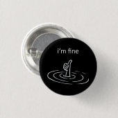 Ik maak het goed ronde button 3,2 cm (Voorkant /achterkant)