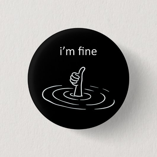 Ik maak het goed ronde button 3,2 cm (Voorkant)