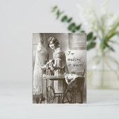 Ik maak het werk briefkaart (Staand voorkant)