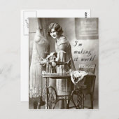 Ik maak het werk briefkaart (Voorkant / Achterkant)