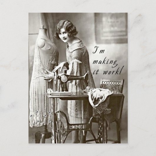 Ik maak het werk briefkaart (Voorkant)