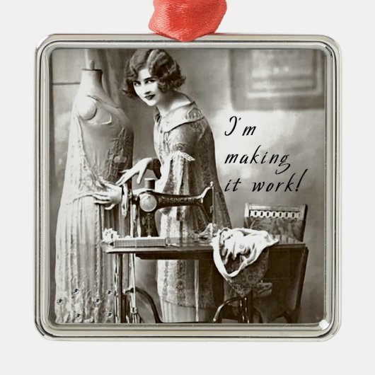 Ik maak het werk metalen ornament (Voorkant)