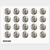 Ik maak het werk ronde sticker (Vel)
