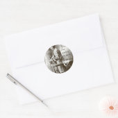 Ik maak het werk ronde sticker (Envelop)