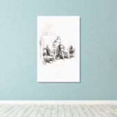 Ik maak kennis met Miss. Mowcher Canvas Afdruk (Insitu (Houten vloer))