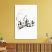 Ik maak kennis met Miss. Mowcher Canvas Afdruk (Insitu (Woonkamer))