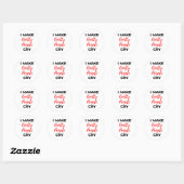 Ik maak Knotty People Cry 2 Ronde Sticker (Vel)