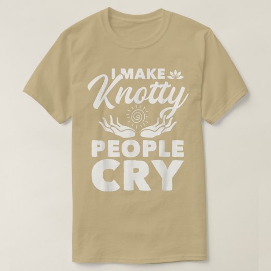 Ik maak Knotty People CryMassage Therapist Massoth T-shirt (Design voorkant)