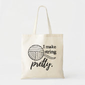 Ik maak Koord  Garen & Kunst Tote Bag (Voorkant)