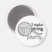 Ik maak Koord  ・ Garens & Kunst Magneet (Voorkant / Achterkant)