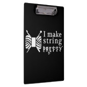 Ik maak Koord ・ Garens & Kunsten (Donker) Klembord (Rechts)