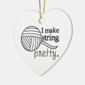 Ik maak Koord  ・ Garnalen Keramisch Ornament (Links)