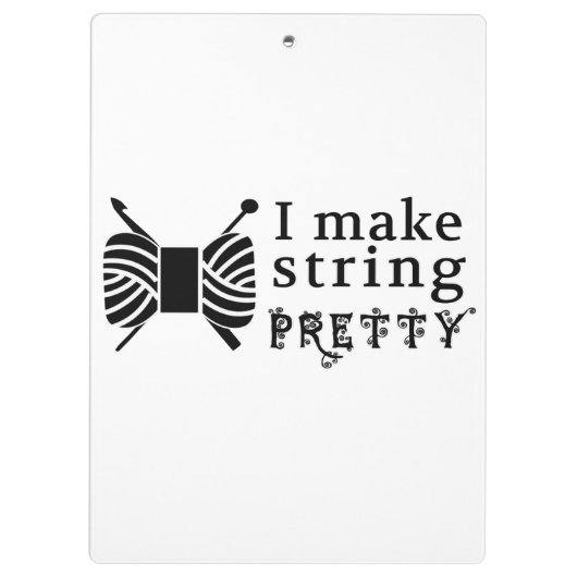 Ik maak Koord  ・ Kunst & Garn Klembord (Achterkant)