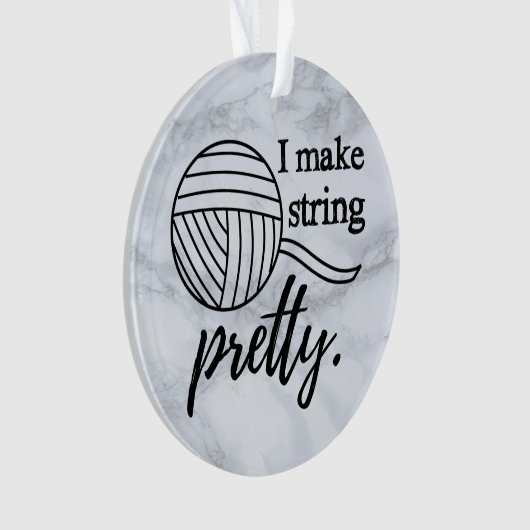 Ik maak Koord  Yarn + Kunsten Ornament (voorkant)