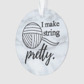 Ik maak Koord  Yarn + Kunsten Ornament (voorkant)