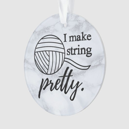 Ik maak Koord  Yarn + Kunsten Ornament (voorkant)