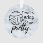 Ik maak Koord  Yarn + Kunsten Ornament (voorkant)