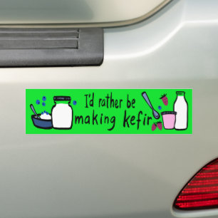 Ik maak liever KEFIR leuke fermentatie Bumpersticker