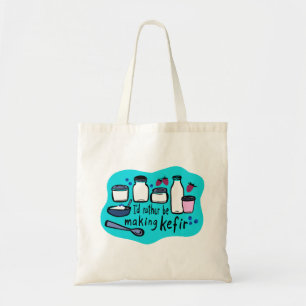 Ik maak liever KEFIR leuke fermentatie Tote Bag