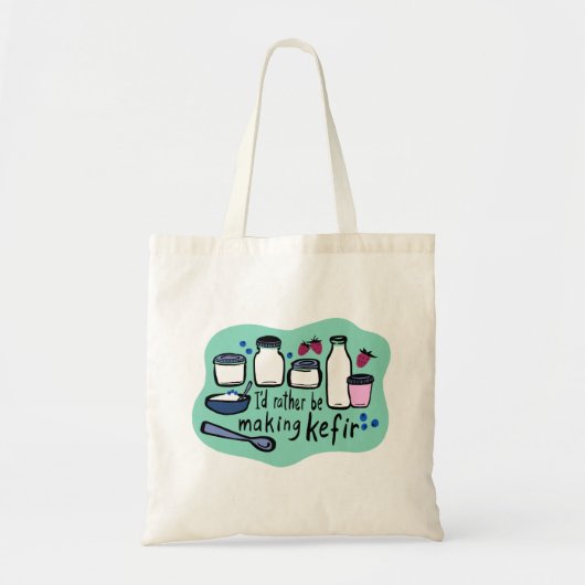 Ik maak liever KEFIR leuke fermentatie Tote Bag (Voorkant)
