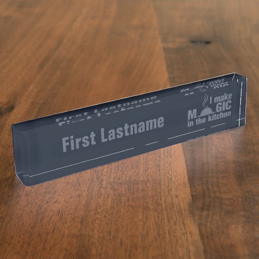 Ik maak Magisch bord van de douanenaam Naambordje (Zijkant)