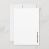 IK MAAK ME AAN HET LACHEN / WENSKAART BEDANKKAART (Achterkant)