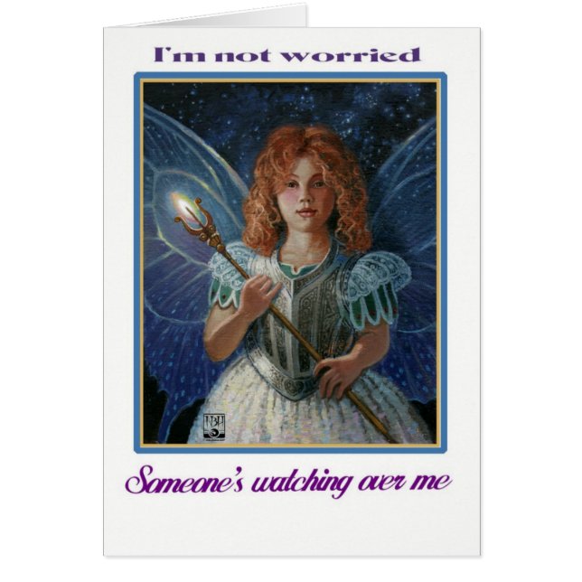 Ik maak me geen zorgen, iemand kijkt naar me. (Voorkant)