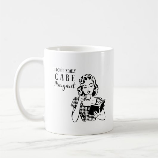 Ik maak me niet echt druk margaret JD Vance quote Koffiemok (Links)