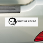 Ik maak me zorgen... Bumpersticker? Bumpersticker (Op auto)