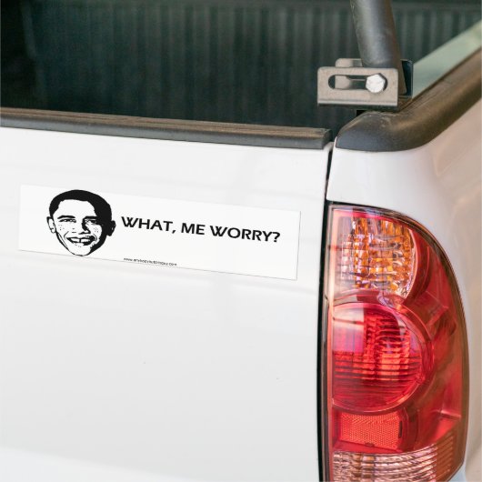 Ik maak me zorgen... Bumpersticker? Bumpersticker (Op Truck)