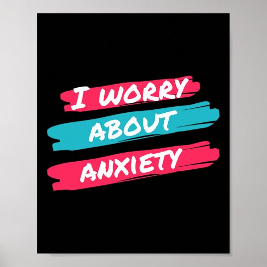 Ik maak me zorgen over angst en stress poster (Voorkant)